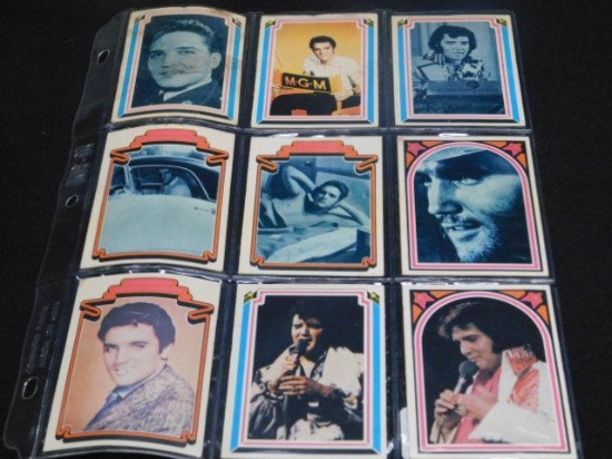 Lot of 9 Elvis Collector Cards