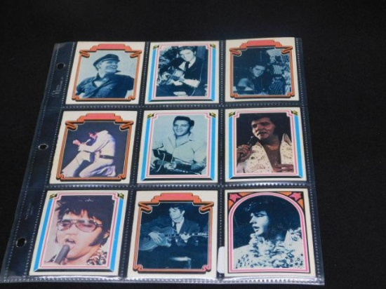 Lot of 9 Elvis Collector Cards