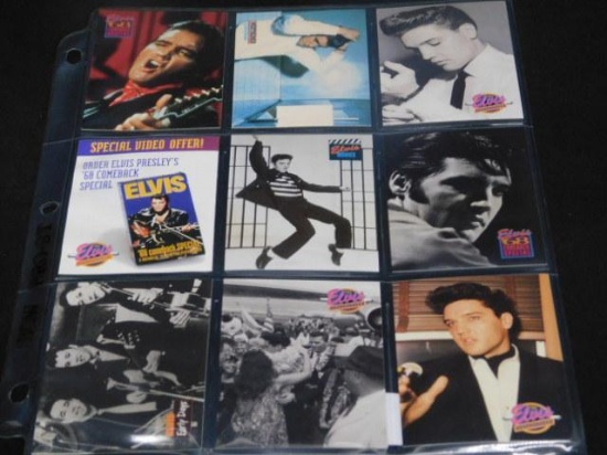Lot of 9 Elvis Collector Cards "The Elvis Collection"