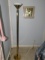 Brass Style Floor Lamp and 2 Framed Prints