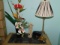 Flower Vase, Figurine, Lamp and Emerson Digital Clock