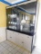 Black/Gray China Cabinet w/Lights, Glass Shelves & Doors