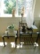 2 Glass Top Tables, Shell Lamp, Thermometer, Boy & Girl