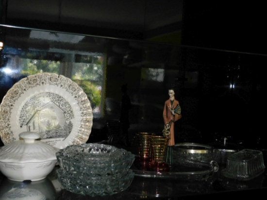 1 Lot of Misc. Glassware and Figurine