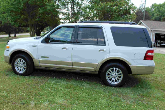 2008 Ford Expedition King Ranch 4x4 White w/King Ranch Package