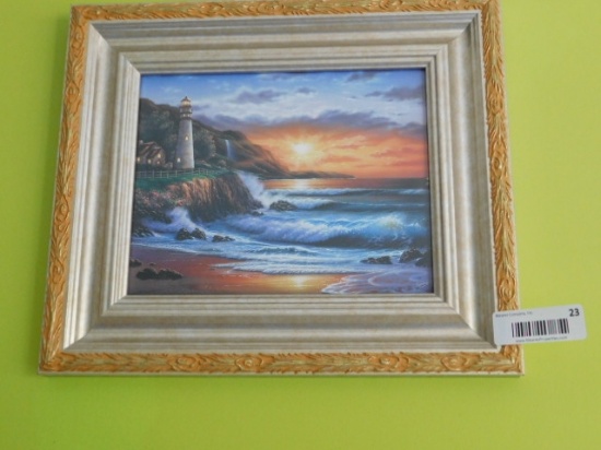 5 Misc. Framed Prints - Light Houses and Fish Prints