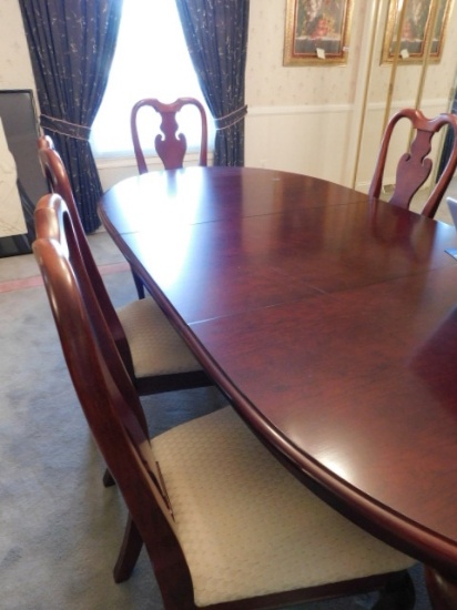 Walter Wabash (Stamped) Oval Cherry Grove Table w/Chairs
