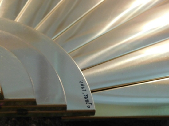 Brass Style Decorative Fan by C.Jere 1989