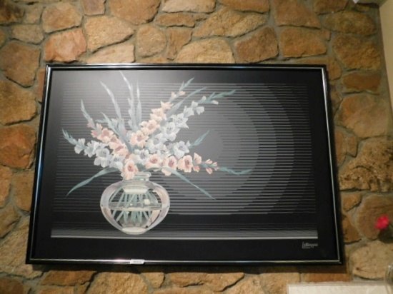 Large "Letterman" Framed Painting.