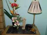Flower Vase, Figurine, Lamp and Emerson Digital Clock