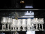 25 Pieces of Crystal Stemware - Tea, Juice & Wine
