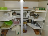 All Items On Desk and in Pantry Cabinets in Kitchen Only