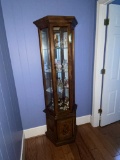 Lighted Curio Cabinet w/Glass Shelves
