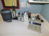 1 Lot of Office Supplies - Chair, Heater, Monroe Adding Machine