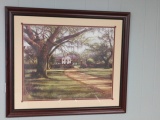 Framed Colonial House Print