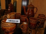 Pitcher, Creamer, Sugar, Toothpick Holder and 8 Cups