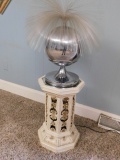 Octagon Shaped Pedestal with a Fiber Optic Light