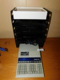 Monroe 3140 Adding Machine and File Trays