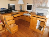 Oak Desk w/Return