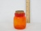 Amberina Glass Jar