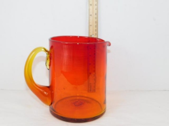 Amberina Glass Pitcher