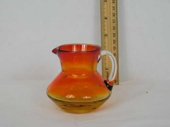 Amberina Small Glass Pitcher