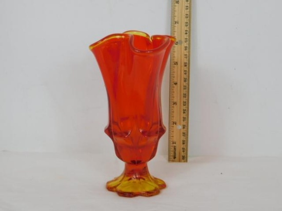 Amberina Glass Vase
