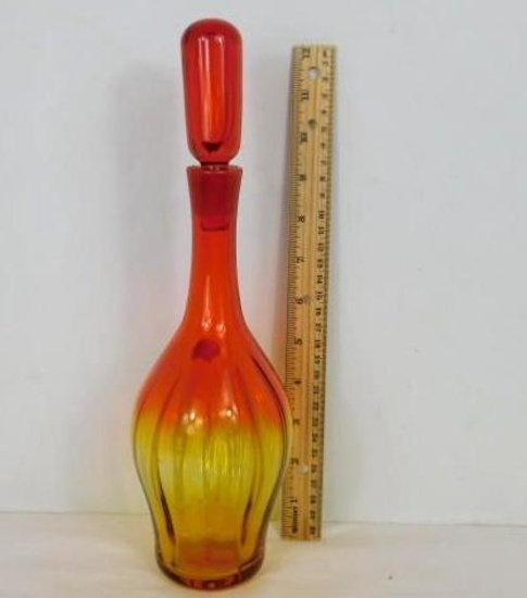 Amberina Glass Decanter