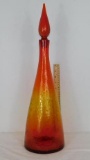 Amberina Glass Tall Glass Vase