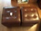 Lot of Two Vinyl Ottomans