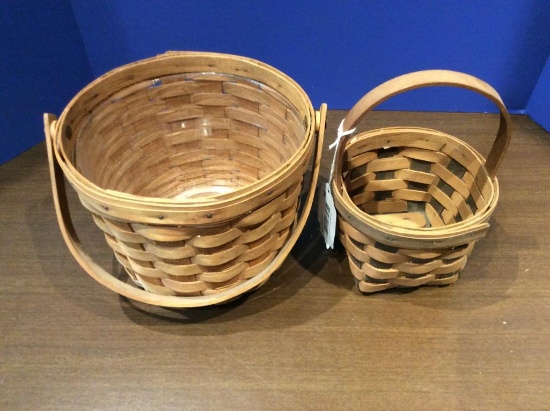 Lot of 2 Longaberger Baskets