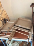Lot of 2 Card Table and 4 folding chairs