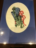 Wooden Serving Tray with Patriotic Theme