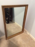 Large Antique Gilt Finish Wall Mirror