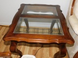 Glass Top Side Table