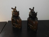 2 Weighted Mice on Cheese Bookends