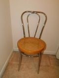 Wicker Bottom Chair and Crotched Cushion