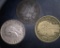 World Coins 2 Francs 1940, 5 DAPA 1868, Foster Landet 1959