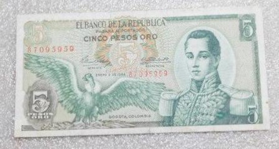 Cinco Pesos Forgien Currency