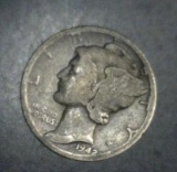 1942 Mercury Head Dime