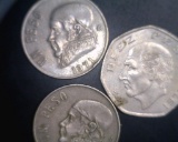 World Coins 1978 Ptso, 1976 Ptso, 1971 Peso