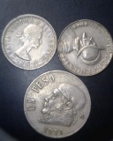 World Coins Peso 1971, Panama 1966, Shilling 1963