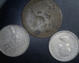 World Coins One Shilling 1966, Israel Half, Penny 1915
