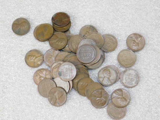 Wheat Pennies Approx 50
