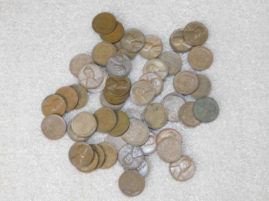 Wheat Pennies Approx 50