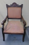 Upholstered Chair with Arm Rest