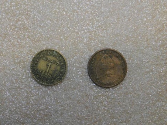 Lot of Fillipians Coins, 1925 Token, Etc.