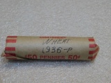 Cents, Wheat (50) Rolled by Seller 1936 P