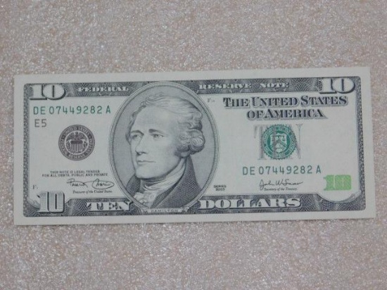 Federal Reserve Note $10 2003 Series