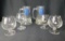 Two Beer Steins And Four Cocktail Glasses